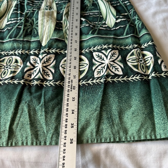Royal Creations Sleeveless Tropical Vacation Dress Green XL Beach‎ Surfer Resort - Picture 11 of 13